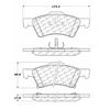 Centric Parts CTEK Metallic Pad, 102.08570 102.08570